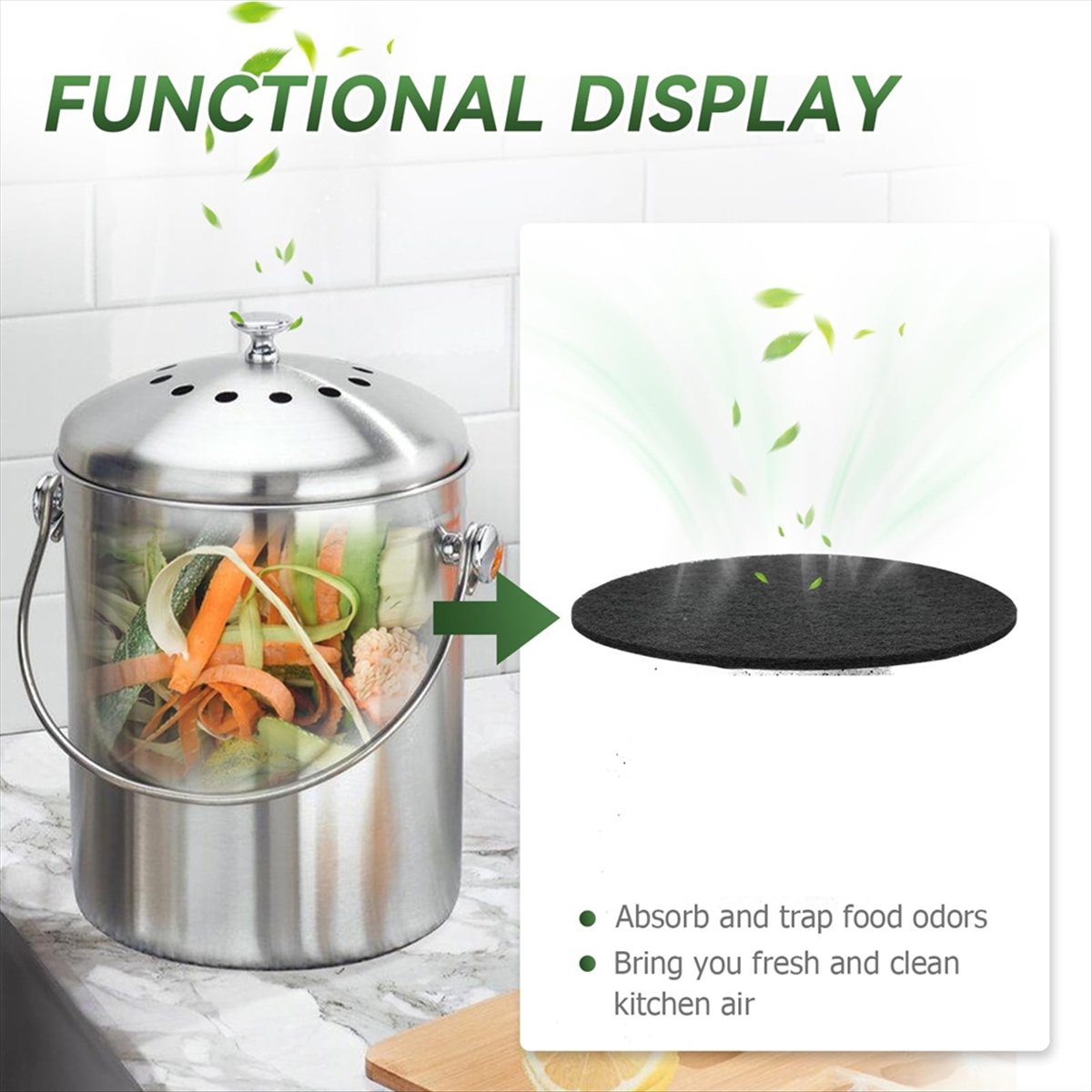 A92G Nowy Filtr do Pojemnika n – Compost Bin Countertop recenzja i cena